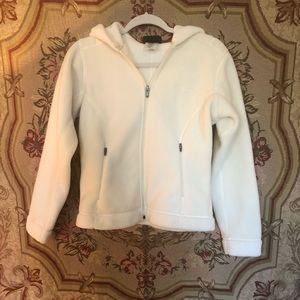 Patagonia Winter White, Full Zip, Hooded Jacket, Zip Pockets, Inside Pockets